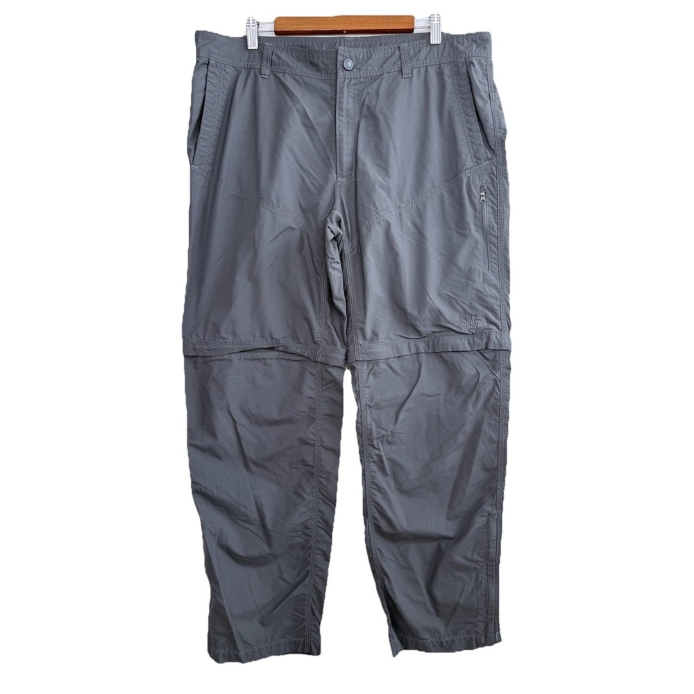 The North Face Men's‎ Convertible Pants Gray Size 38x31 Hiking Gorpcore Utility
